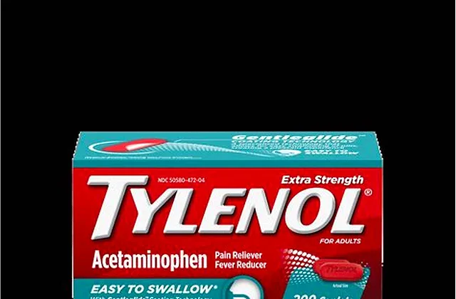 A range of Tylenol products showing different formulations and active ingredients
