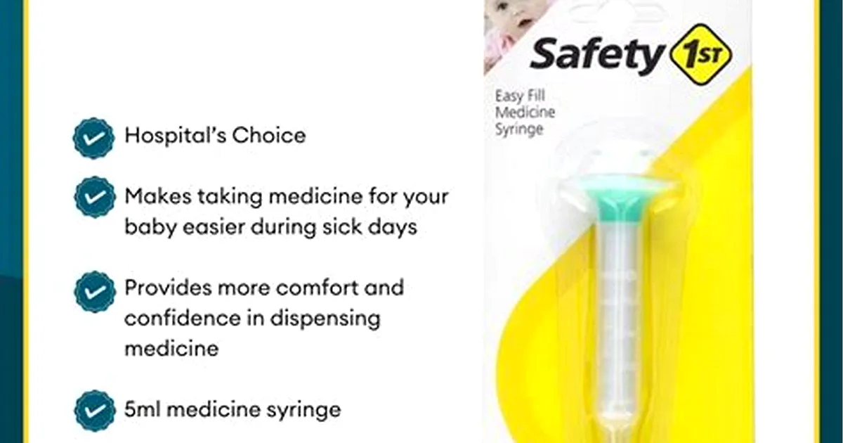 Infant Tylenol acetaminophen 160 mg/5 mL liquid with an oral syringe, illustrating infant Tylenol dosage by weight